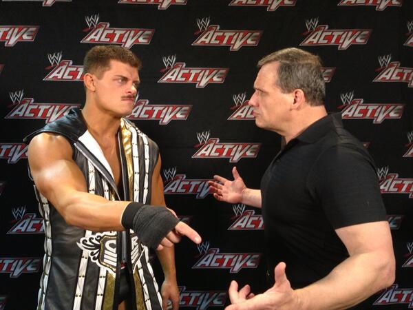 brawlerreal's tweet photo. . @CodyRhodesWWE is just as arrogant backstage as he is in the ring. #WWE #WWEACTIVE http://t.co/y8eJuN1Yai