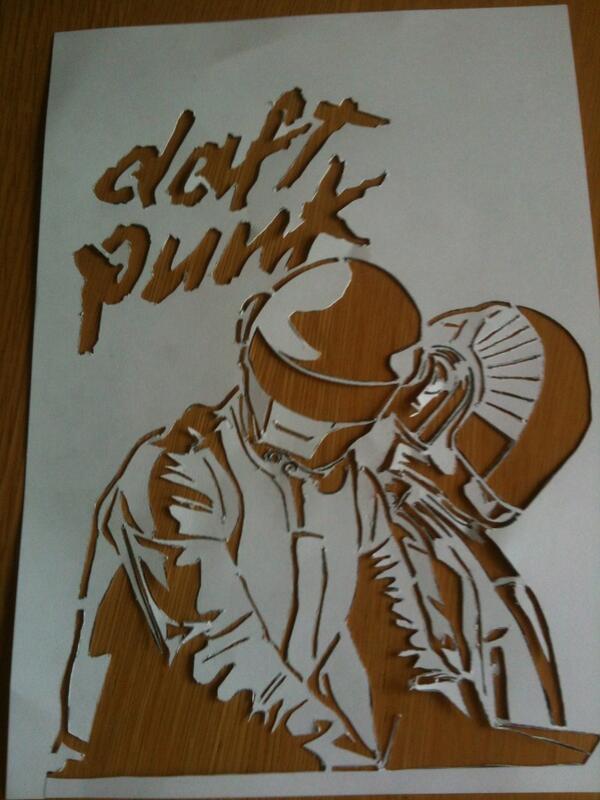 GANE STENCILS On Twitter Daft Punk Stencil Cut Out graffiti streetart stencil daftpunk gane-stencils-on-twitter-daft-punk-stencil-cut-out-graffiti-streetart-stencil-daftpunk