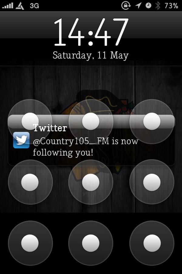 When your favorite radio station starts following you. You know your a legit listener. <a href="/Country105_FM/">Country 105</a> #awesome