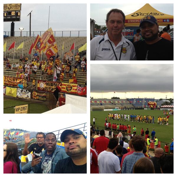 #ftlstrikers match <a href="/ftlstrikers/">Fort Lauderdale Strikers FC</a> #soccertom <a href="/tommulroy/">Tom Mulroy</a>