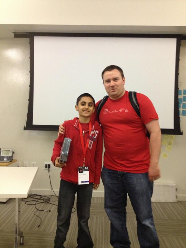 sd_architect's tweet image. 1 prize for my son. Best @Twilio API used in an app by a Jr participant!!  #MoDevUX #modevhack