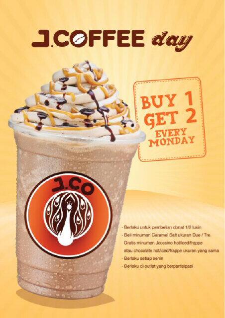 Jco Donuts Coffee On Twitter Monday Is Jcoffee Day Buy 1 Get 2 Beverage Valid For 1 2 Dozen Purchase Every Monday At Jco Stores T C Apply Http T Co Oyzaqhswwk 