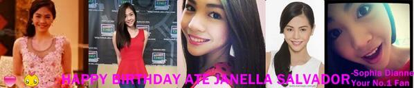 Janellasters3's tweet photo. Happy Birthday Ate Janella,I am Always here to support you!I made this for you sorry po kung edit lang to- Dianne http://t.co/EJBmEAmS0z