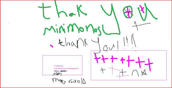 MiniMonos's tweet image. Thank you so much for sharing!  RT @bekkie147: #minimonos Thank you from a young fan...