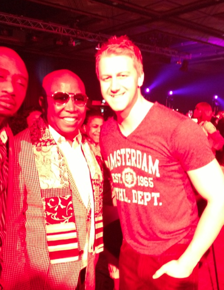 GarethCliff's tweet photo. The only real celebrity in the room at the #MTNSAMA last night. http://t.co/b8kgeg13lR