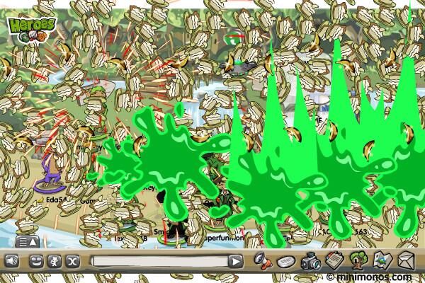 MiniMonos's tweet image. RT @eepicprimee: @MiniMonos How would BadgerFox feel about slime covered pie?   LOL monkeytastic slime party :)