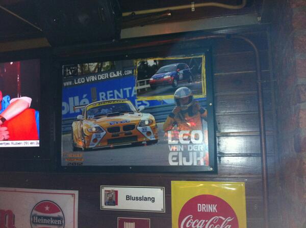 LeovanderEijk's tweet image. Mooi aan de muur in Cafe de Tap, de kroeg van in mijn dorp. Het is nog even wennen. #deltion #speedtec #2012