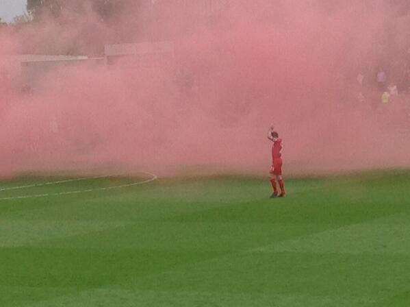 DKTaylorWork's tweet photo. RT “@BrianDurand56: Carra salutes his adoring fans, who alas can't see him! http://t.co/d8PBh1zzQV”