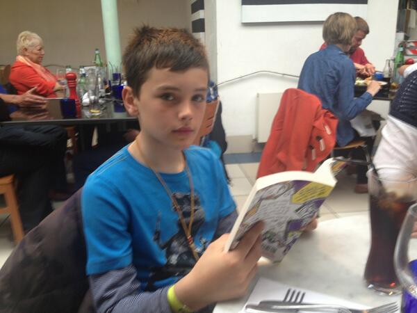 Big up the scouts!  Son back from camping all weekend in rain.  Highlight was meeting Bear G…he is knackered!