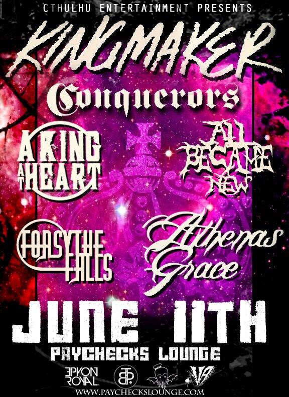 Only a month from now @KINGMAKERBAND will be in Detroit. Along with @ForsytheFalls <a href="/AKINGATHEARTMI/">A King at Heart</a> and more!
