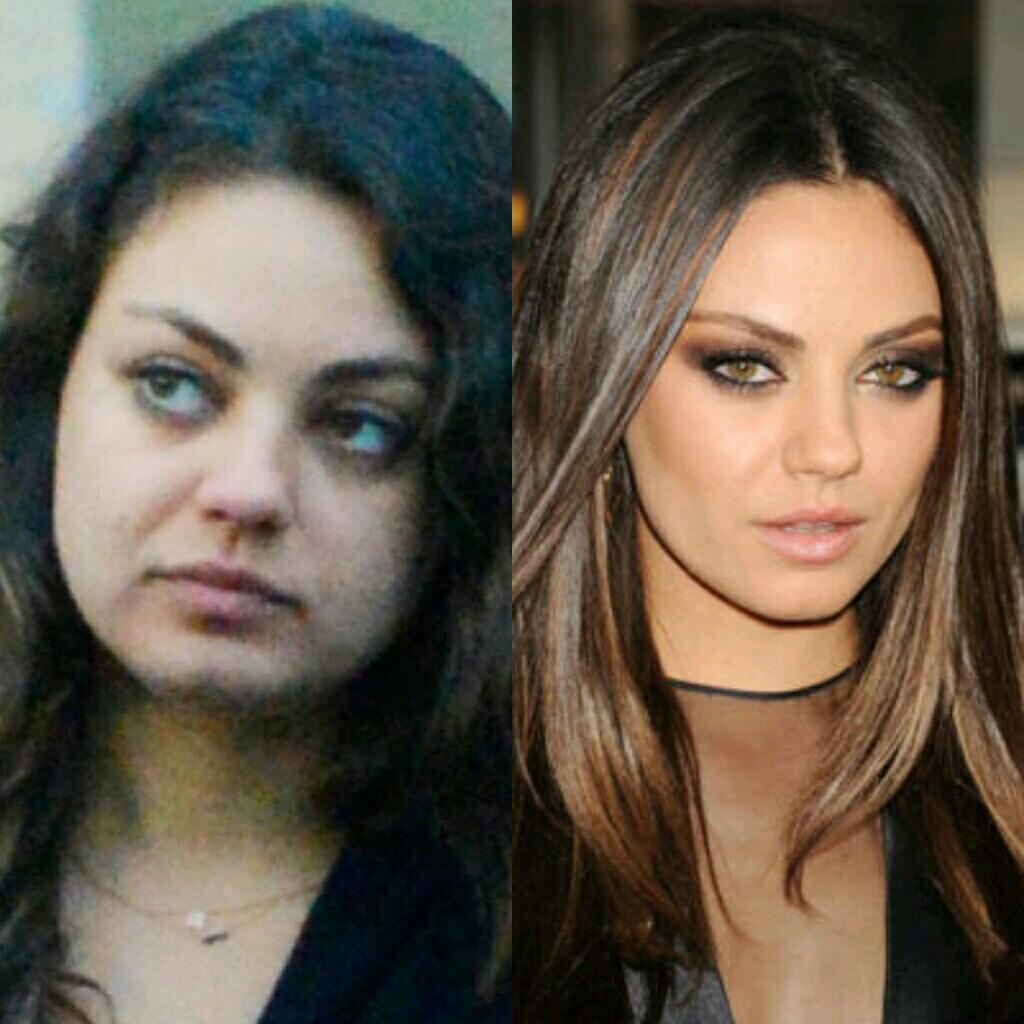 Makeupless Celebs ™ on Twitter: "Mila Kunis without makeup and with ma...