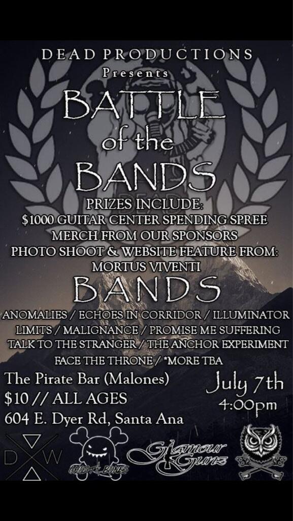 Our next show, Hit Us Up for tickets