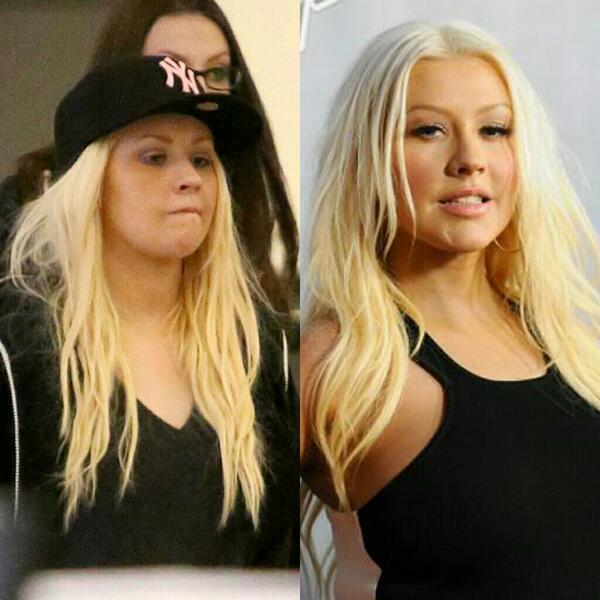 sovende gå i stå lava Makeupless Celebs ™ Twitterissä: "Christina Aguilera without makeup and  with makeup #2 http://t.co/LFlO3p0tlI" / Twitter