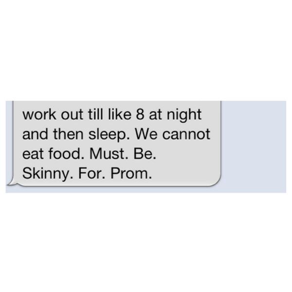 shannonrennick's tweet image. Plan for the week @sammmiiiiiiiiii #prompreparation #mustbeskinny