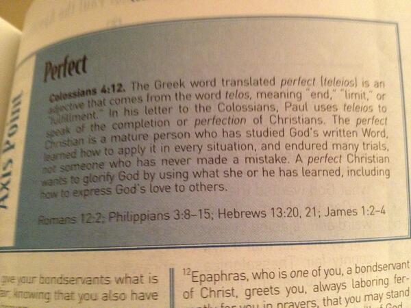 TeensPreach's tweet photo. Found the meaning of perfect in the bible http://t.co/gp5FbLbL50