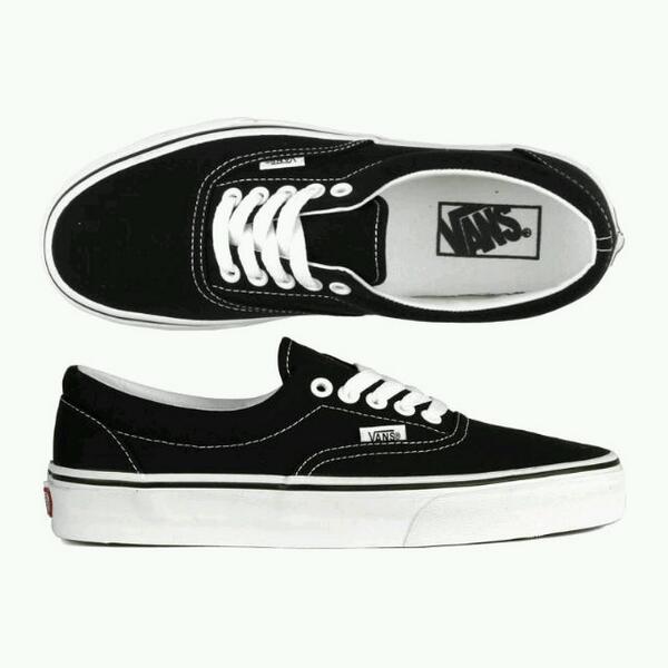 VANS ERA CLASSIC BLACK WHITE | SMS ORDER 085719290366