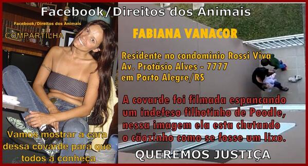 Deliciousblacks's tweet image. AMIGOS É essa a agressora q espancava um filhote de poodle e incentivava uma criança a praticar o mesmo atos que ela