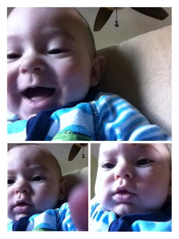 TheBaroness11's tweet photo. @PrestonSteve933 5 month old selfies #selfiemonday http://t.co/hlbksPEo67