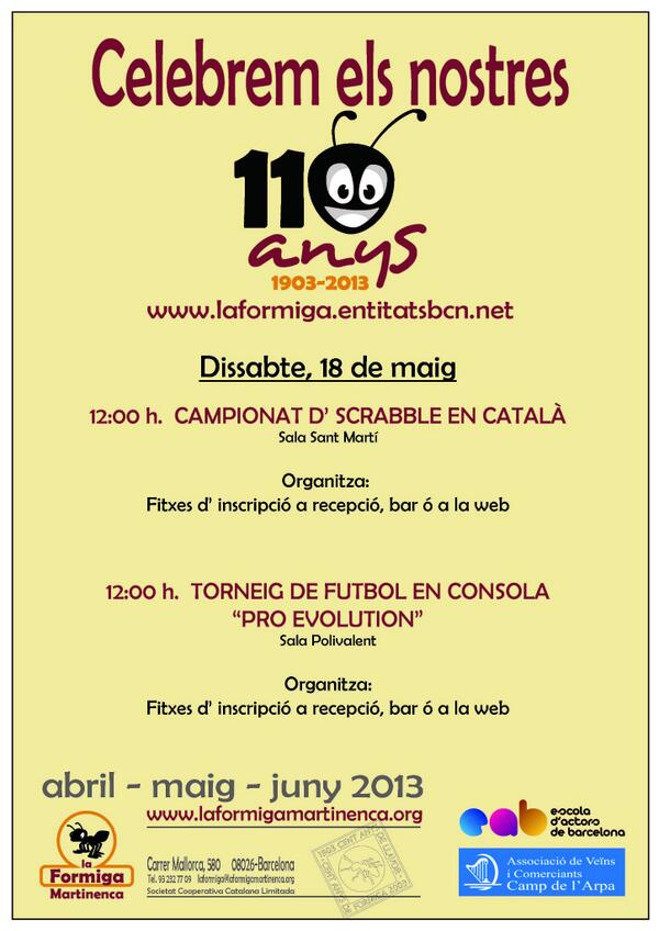 Participa al Campionat d'Scrabble en Catala de <a href="/fm_laformiga/">LaFormigaMartinenca</a> Omple el formulari: bit.ly/15sIauZ i participa