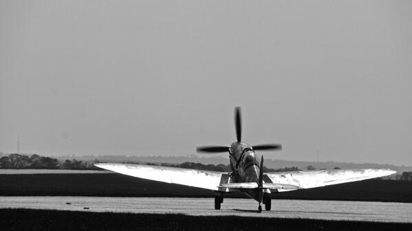 The T9 off to a display over the pond on friday... luckily there was a gap in the weather to get her away