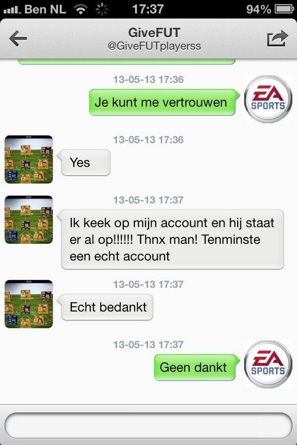 GivePS3players's tweet photo. Net @GiveFUTplayerss blij gemaakt met Agüero! http://t.co/kjkfWUIUhs