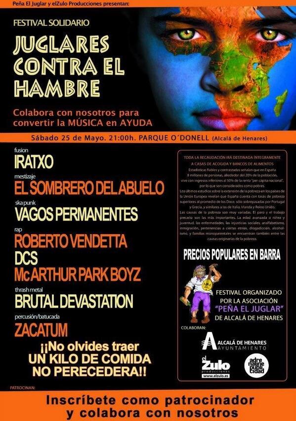 FansDCS's tweet image. SABADO 25 DE MAYO 21:00 ALCALA DE HENARES PARQUE O'DONELL. OS QUEREMOS VER A TODOS ALLI!