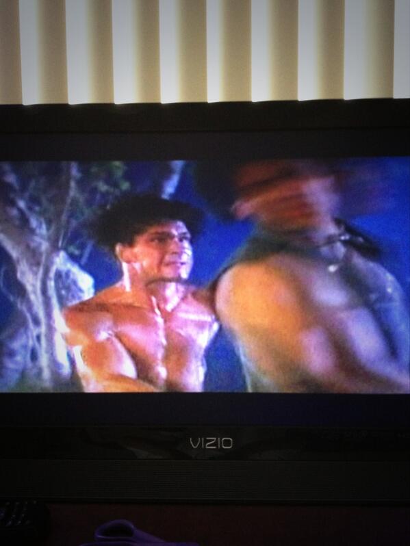 TylerJolley's tweet image. How do you make folding laundry more manly / awesome?  Do it while watching Road House!
#LeftBoot