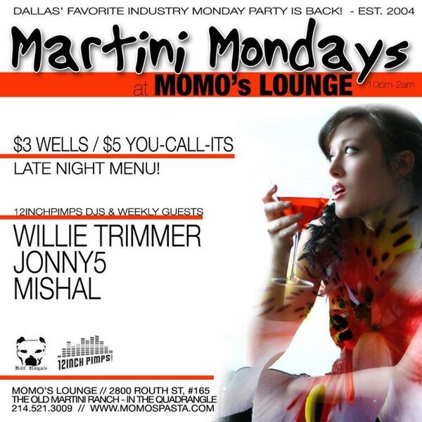 djjonny5dr's tweet photo. Service industry dinner/appreciation 2nite 20% off entrees + food &amp; drink specials @ momos lounge! http://t.co/j6XBEuKw2H