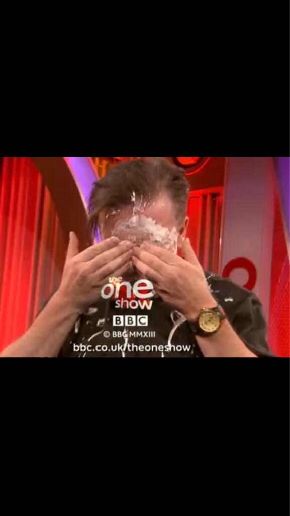 This is the second time I've left the BBC looking like this. The first time was when I was a kid, on Jim'll Fix It.