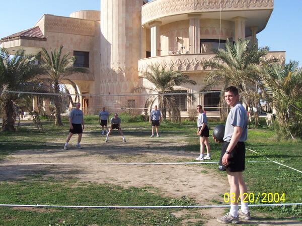 Hooverball being played overseas by the fine men and women of our military! #hooverdays