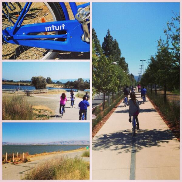 cassidoo's tweet photo. Biking around campus on the first day of work!! #intuitintern http://t.co/bn5VKb2ghH