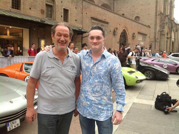 With the legendary Valentino balboni. Ex chief test driver of Lamborghini