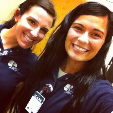 Me & Kristen matched without even planning it 😂😁👍 #navypolo #work #twinning