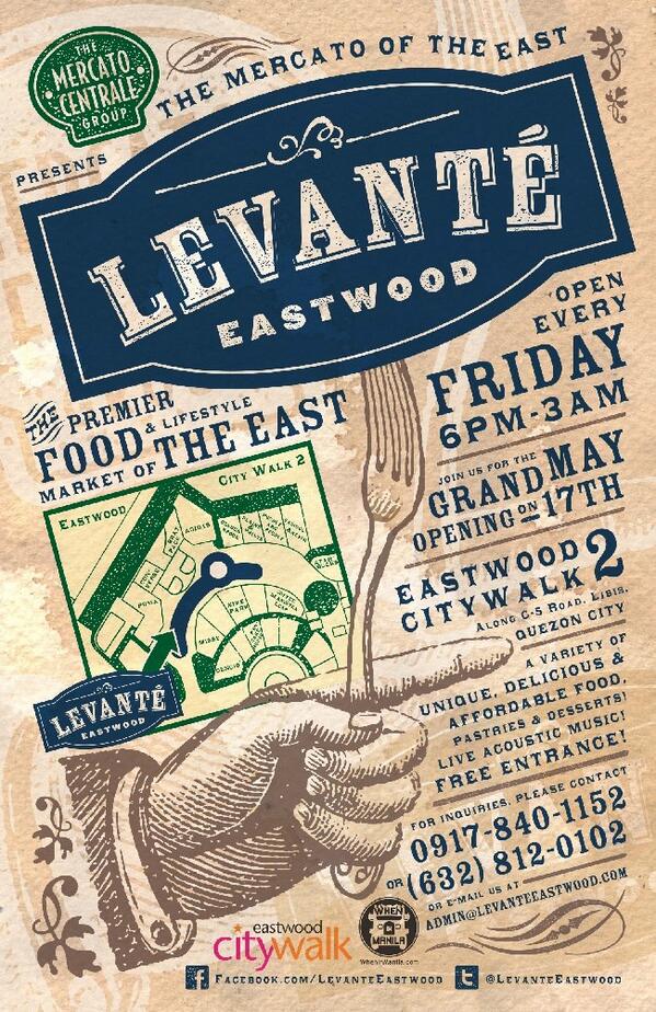 Mexikanto's tweet photo. "Levante" (Mercato of the East) Join us on May 17, 2013! Located at Eastwood Citywalk 2. Every Fridays 6pm to 3am! http://t.co/OpwKX5v2KC