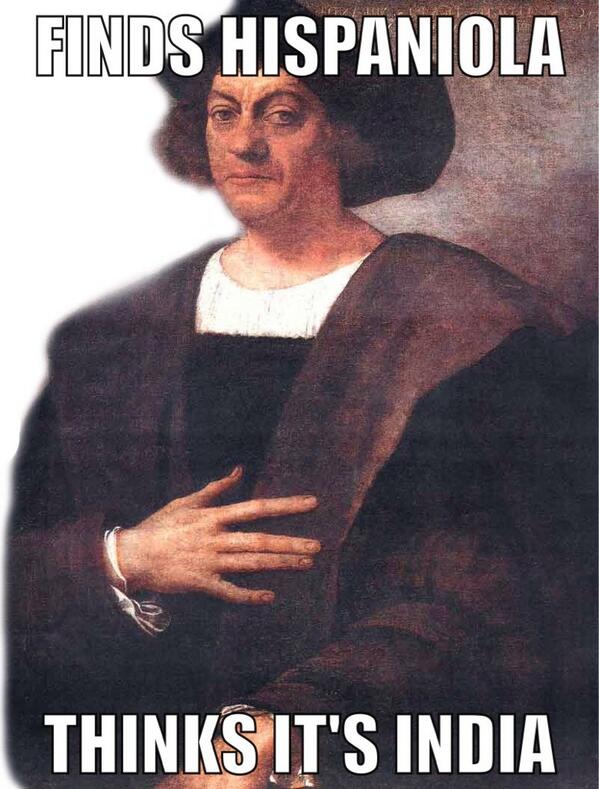 Grumble_Cakes's tweet image. Colombus #apeuroproblems