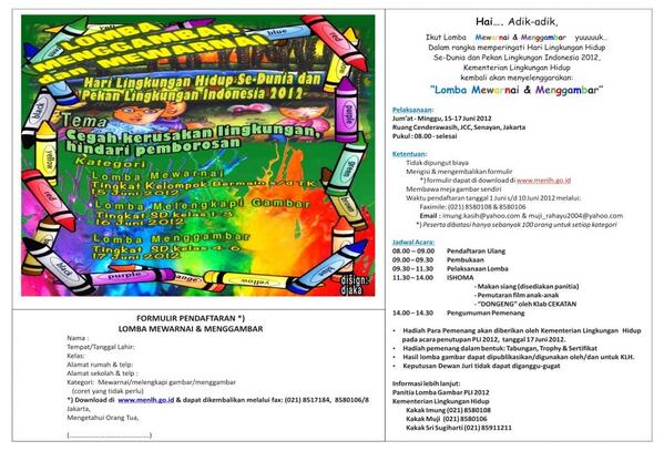 CSR_Indo's tweet photo. Ikuti Lomba Menggambar dan Mewarnai yang merupakan Rangkaian Kegiatan dari PLI 2013 Mari bergabung dalam #PLI2013 http://t.co/4fNqZVB3ft