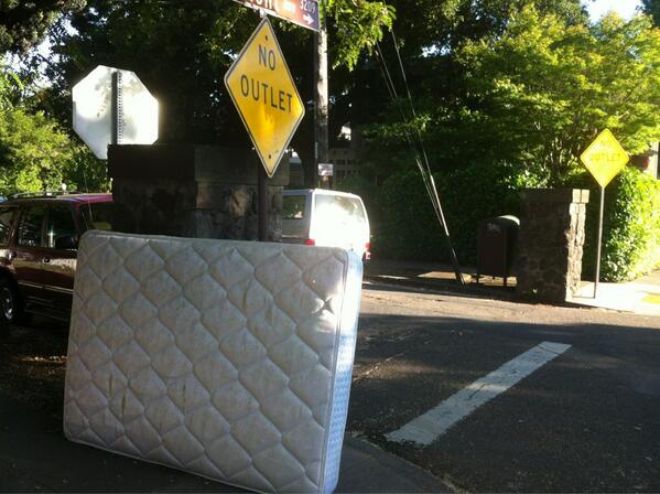 aaronimholt's tweet image. The sign says it all - A new addition to the Uplands in Rockridge #nothingreallymattress