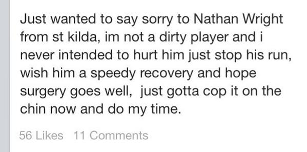 This is why I respect Eddie! Via his Facebook page. #genuinebloke