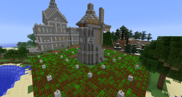 netizen539's tweet photo. Implemented the windmill structure :) Automatic planting of seeds.
#civcraft #minecraft http://t.co/r39ZjXpsv7