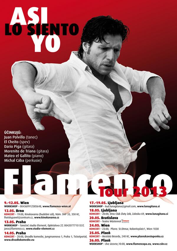 tour 2013 por centro Europa
Hoy en Praga actuación