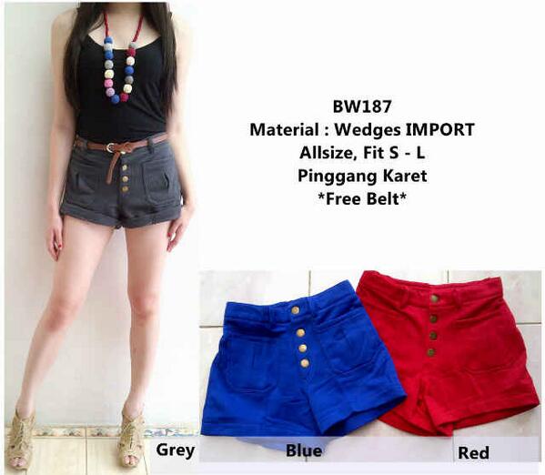 ImaaOcta's tweet image. #ARMUpdate VF-BW187 • IDR 115.000 • bahan wedges Import pinggang karet + free belt