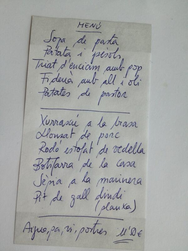 caltrave's tweet photo. Menú diari #gastronomia #berga http://t.co/SG5bMoYhrh