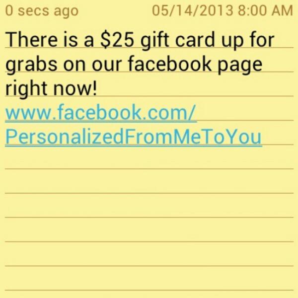 personalizedfro's tweet photo. $25 gift card up for grabs on our facebook page right now! https://t.co/C0zqC0T0NW #giveaway #monograms http://t.co/Y5xFSCtWKu