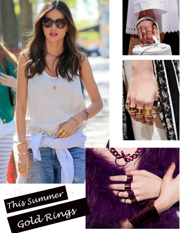 Belva_P's tweet photo. Every one is talking about gold rings our beautiful angel #MirandaKerr is wearing, check out here http://t.co/mE9rDbR7TK