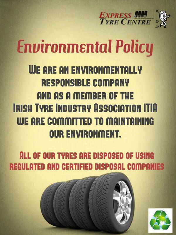 ExpressTyres_'s tweet image. Our environmental policy!