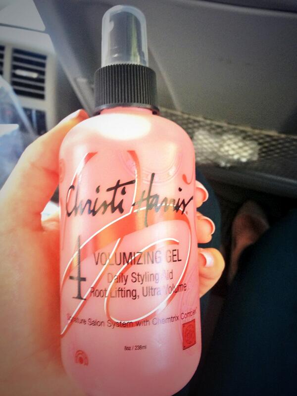 One of my Miss USA secret weapons! This Christi Harris volumizing gel is such a great product! Thnx <a href="/ericvaughn/">Eric Vaughn</a> !!