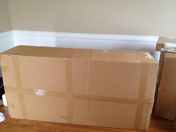 LanaASabo's tweet photo. New sofa from Ikea! Got all these boxes into the house by myself! #crossfitpaysoff #timetobuildacouch http://t.co/ruKLs2b18A