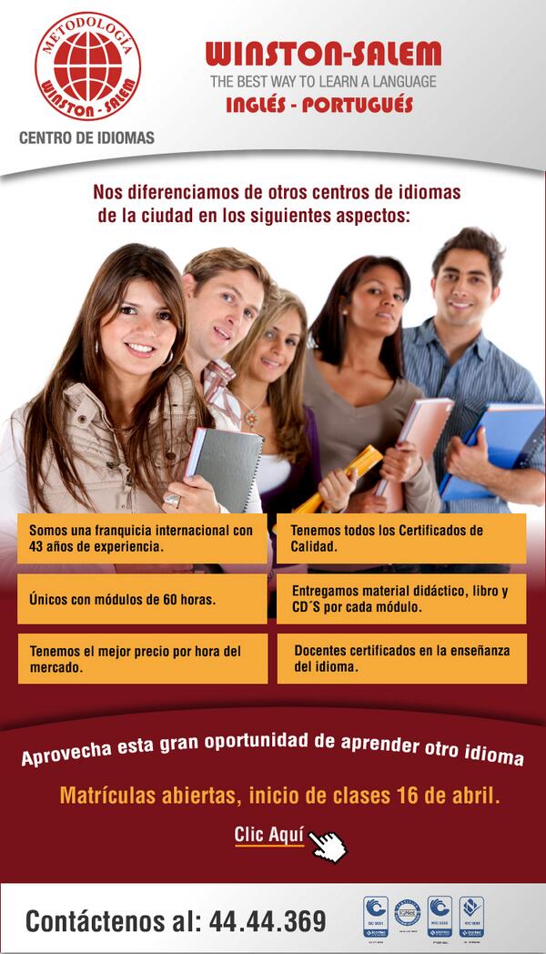 WinstonSalemCol's tweet photo. Los esperamos esta noche a las 7 pm, sin compromiso.
Ven y conoce nuestra metodología. http://t.co/fsLGWmgdRK