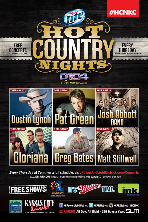 #HCNKC @q104kc <a href="/csbev/">Central States</a> #KC Concerts May-June: <a href="/dustinlynch/">Dustin Lynch</a> <a href="/PATGREENMUSIC/">Pat Green</a> <a href="/joshabbottband/">Josh AbboŦŦ</a> <a href="/glorianatheband/">°</a> <a href="/gregcbates/">.</a>