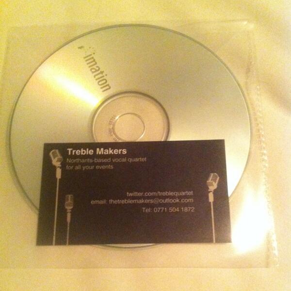 treblequartet's tweet image. Our demo CD is ready! After hours of recording, mixing and burning, it's finally here! :)